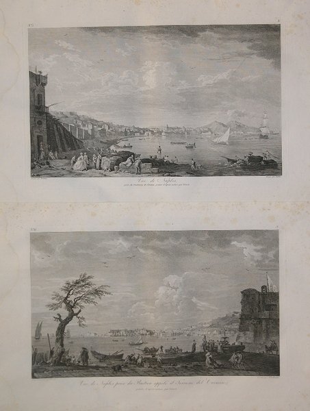 Vue de Naples prise du fauburg de Chiaia, peinte d’apres …