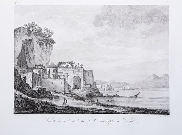 Vue prise le long de la cote de Pausilippe a …