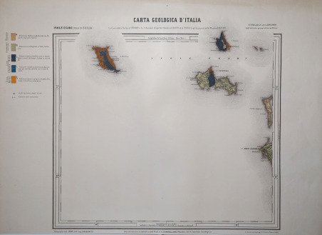 Carta Geologica d' Italia - Isole Egadi