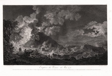 Eruption du Vesuve 14 mai 1771 prise sul Vesuve memede …