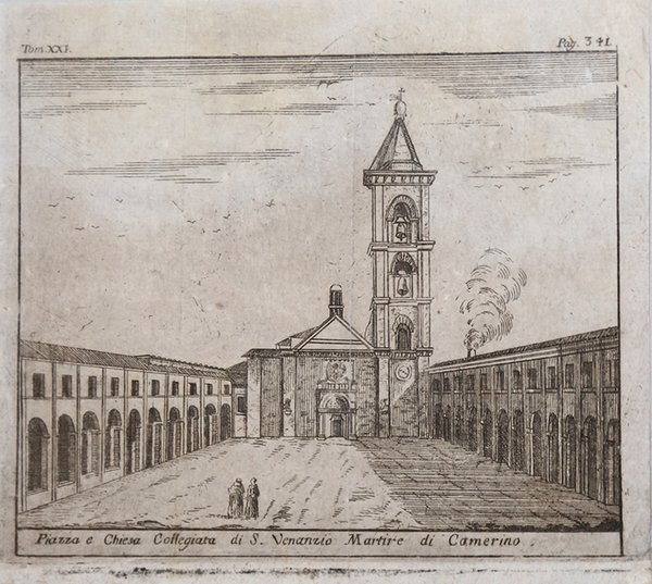 Piazza e Chiesa Collegiata di S. Venanzio Martire di Camerino