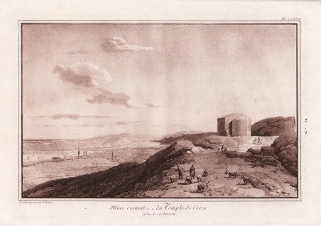 Murs restant du Temple de Ceres et vue de ses …