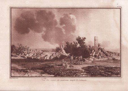 Vue des ruines du quatrieme temple de Selinunte