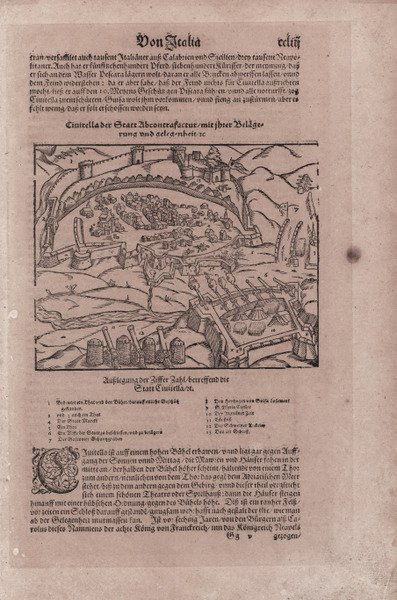 Civitella der Statt Ab contrafactur.