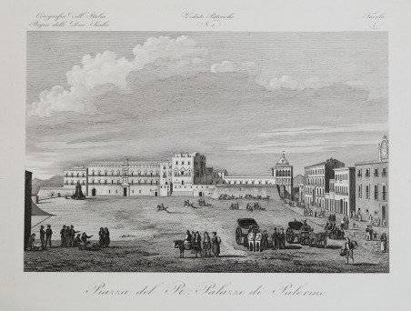 Veduta del R. Palazzo in Palermo
