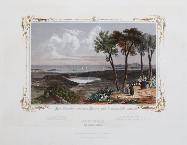 Der Meerbusen von Bajae von Camaldoli aus.