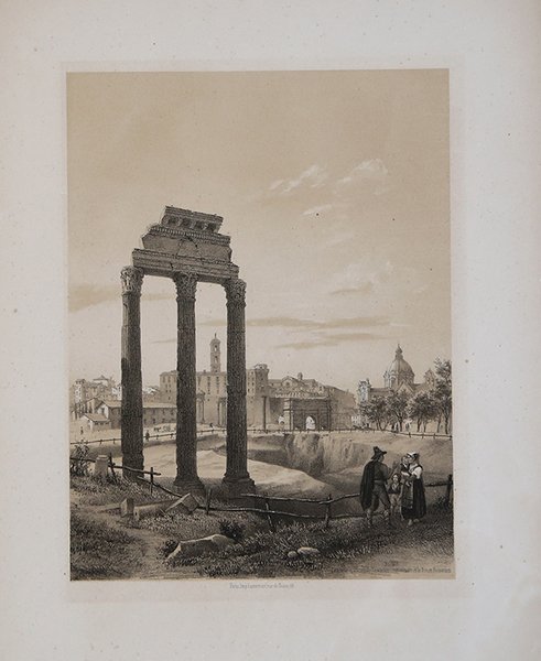 Rome Les trois colonnes de l'ancienne grecostats, et le Forum …