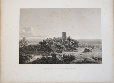 Fragments des ruines d’un Temple à Selinunte