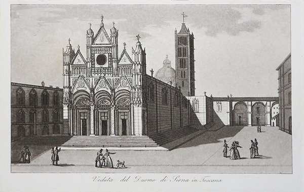 Veduta del Duomo di Siena in Toscana