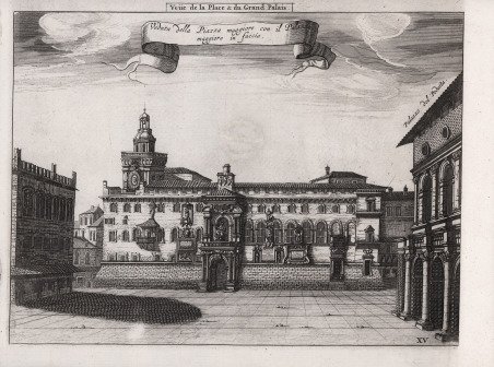 Veüe de la Place & du Grand Palais / Veduta …