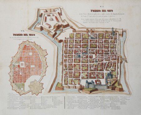 Torino nel 1572 / Torino nel 1680
