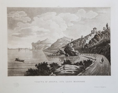 Veduta d'Arona sul Lago Maggiore