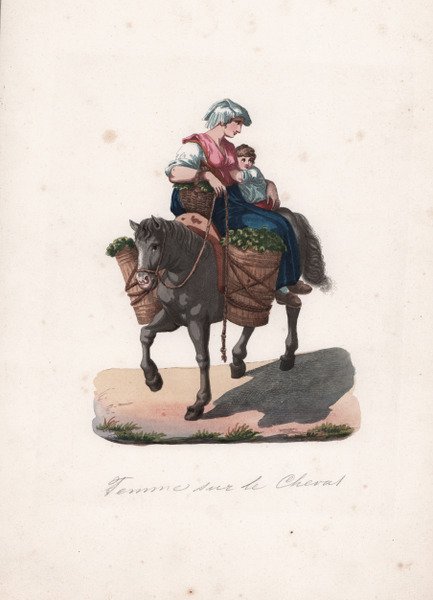 Femme sur le Cheval