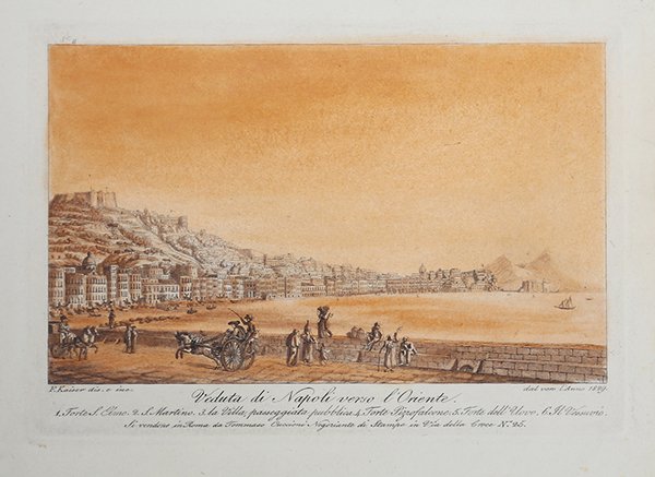 Veduta di Napoli verso l'Oriente