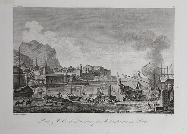 Port e Ville de Palerme prise de l'intérieur du Port