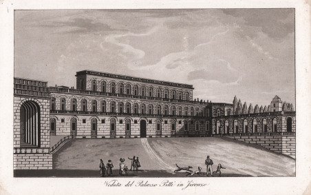 Veduta del Palazzo Pitti in Firenze