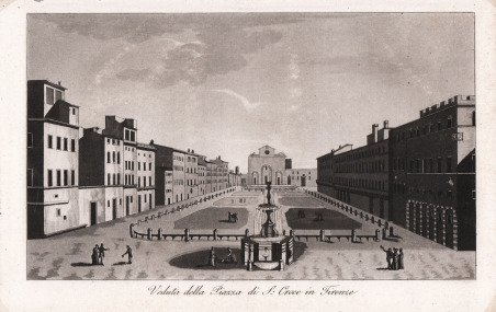 Veduta della Piazza di S. Croce in Firenze