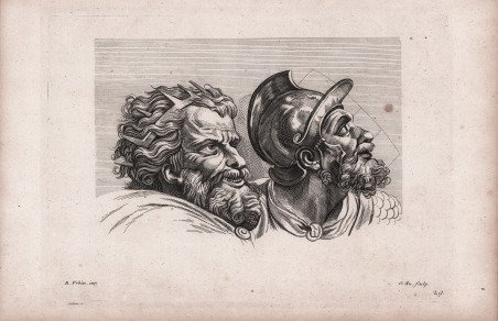 (Due teste di guerrieri)