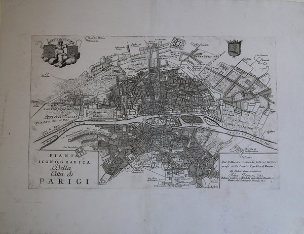 Pianta Iconografica della Città di Parigi