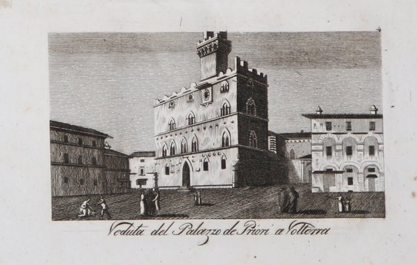 Veduta del Palazzo de Priori a Volterra