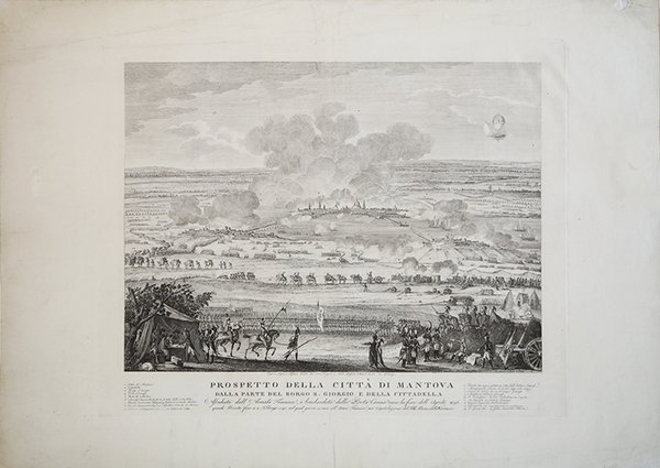 Prospetto della Città di Mantova dalla Parte del Borgo S. …