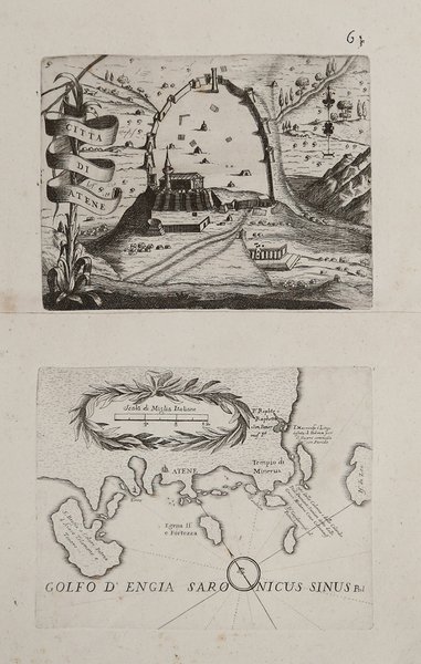 Città di atene / Golfo d'Engia Saronicus Sinus Ptol.