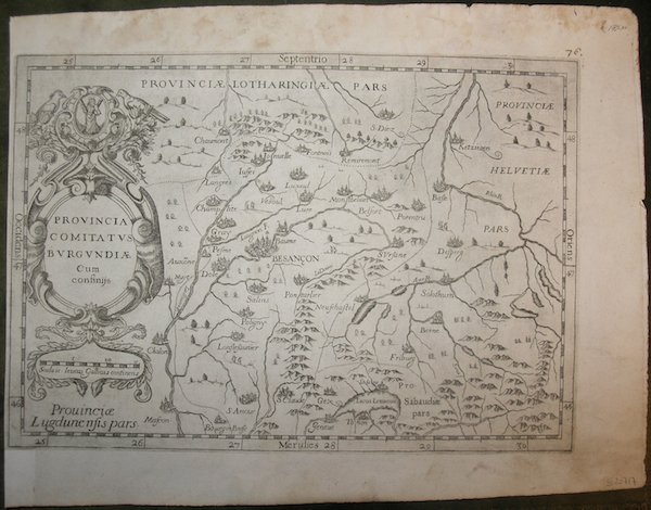 Provincia Comitatus Burgundiae cum confinijs