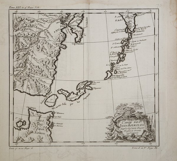 Carte des Isle Kouriles dapres la Carte Russe