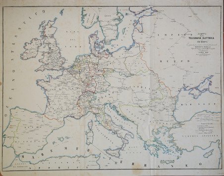 Carta della Telegrafia Elettrica in Europa