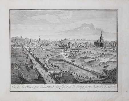 Vue de la Basilique Vaticane & du Chateau S. Ange, …