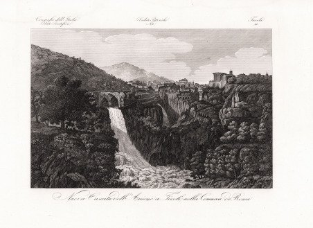 Nuova Cascata dell'Aniene a Tivoli, nella Comarca di Roma