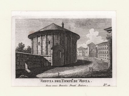 Veduta del Tempio di Vesta