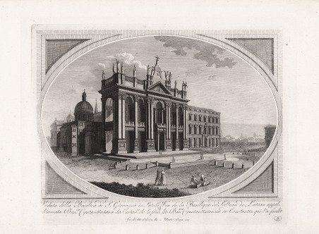 Veduta della Basilica di S. Giovanni in Laterano. / Vue …