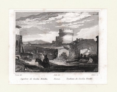 Sepolcro di Cecilia Metella. Roma. Tombeau de Cecilia Metella