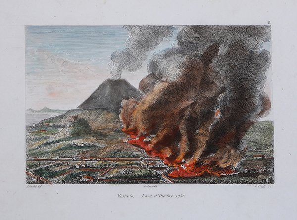 Vesuvio. Lava d'Ottobre 1751.