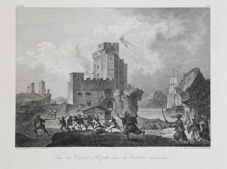 Vue de Castel-Rozetto dans la Calabre citerieure