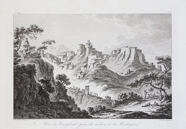 Vue de Corigliano prise d'un milieu de la Montagne