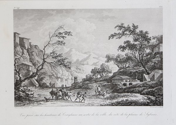 Vue prise sur les hauteurs de Corigliano au sortir de …