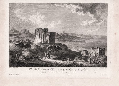 Vuë de la Tour ou Chateau de Melissa en Calabre