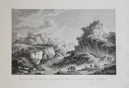 Vue prise dans les Apennins & aux pieds des Eochers …