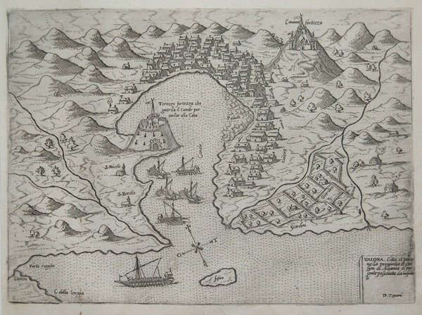 Valona, Città e porto nella provintia et confim di Albania …