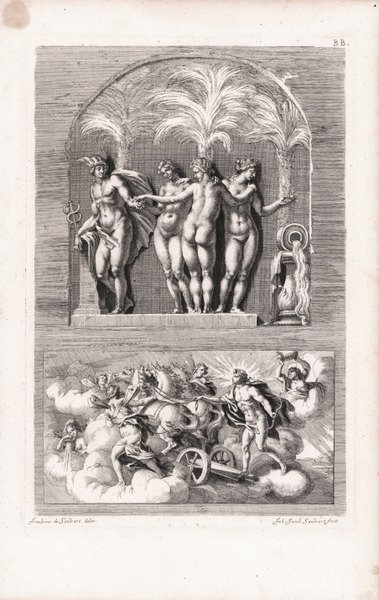 (Le Tre Grazie e Mercurio / Il carro di Apollo)