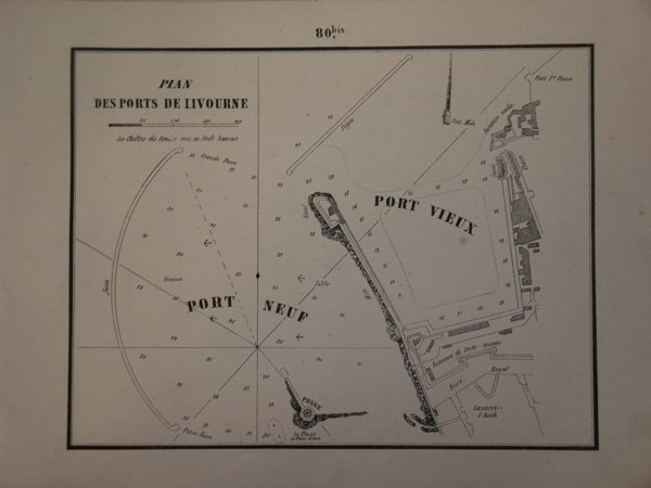 Plan Des Ports De Livourne