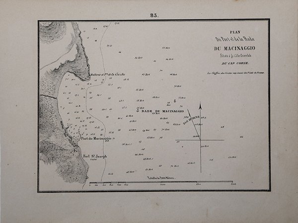 Plan Du Port et de la Rade Du Macinaggio Situés …