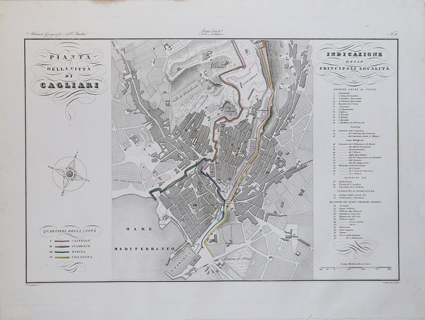 Pianta della CittÃ di Cagliari | Immagine principale