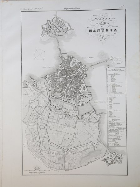 Pianta della cittÃ di Mantova