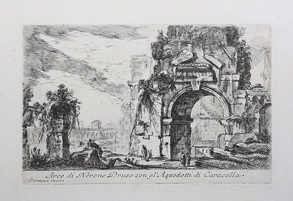 Arco di Nerone Druso con gll'Aquedotti di Caracalla