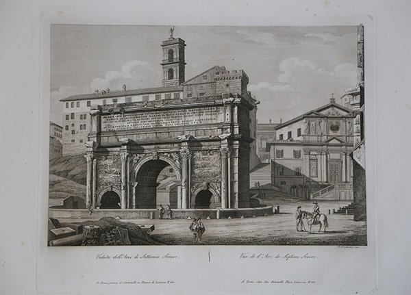 Veduta dell'Arco di Settimio Severo