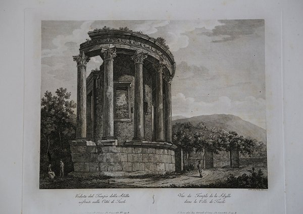 Veduta del Tempio della Sibilla esistente nella Città di Tivoli