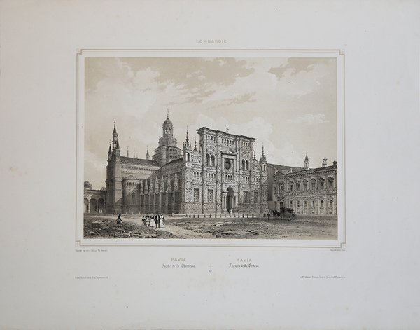 Pavie Facade de la Chartreuse/Pavia facciata della Certosa